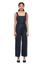 Rebecca Taylor Striped Suiting Jumpsuit