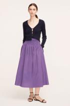 Rebecca Taylor Rebecca Taylor Poplin Smocked-waist Skirt