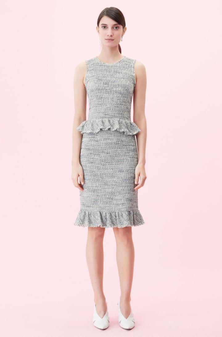 Rebecca Taylor Rebecca Taylor Tweed Peplum Top