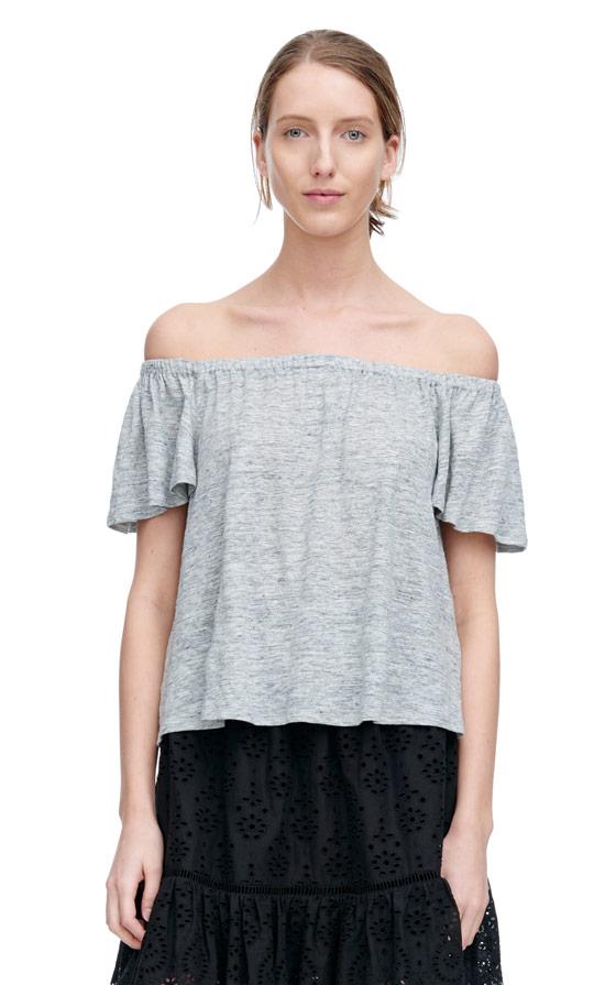 Rebecca Taylor Rebecca Taylor Off The Shoulder Tee