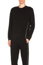 Twisted Zip Crew Neck