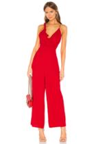 Forget You Jumpsuit In Cherry