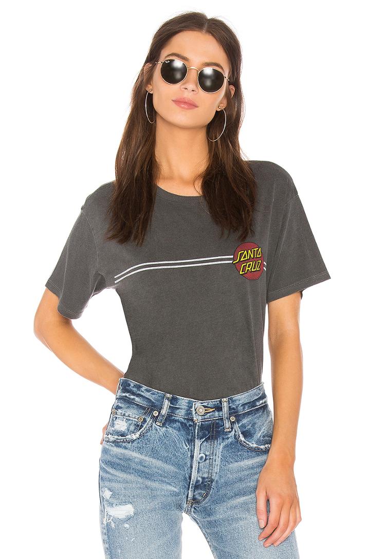 Double Stripe Dot Boyfriend Tee