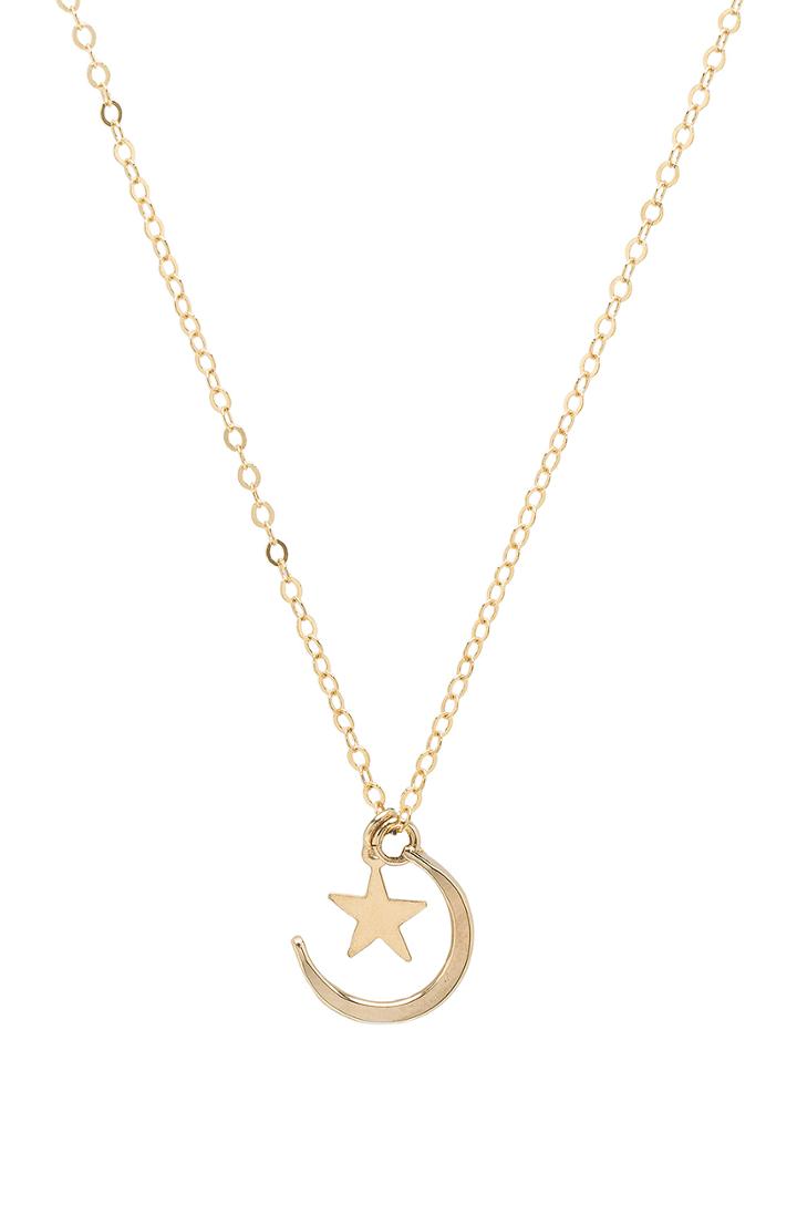 Moon & Stone Necklace