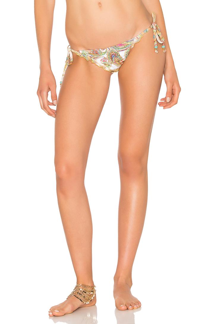 Embroidered Lettuce Teeny Bikini Bottom
