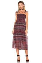 Bastille Smocked Tassel Maxi Dress