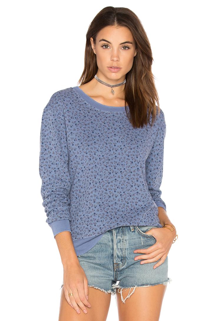 French Terry Floral Sweatshirt