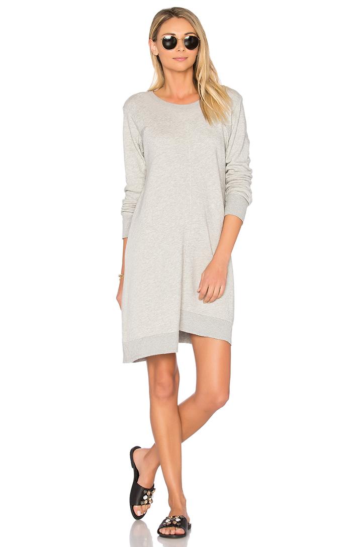 Shrunken Gusset Sweatshirt Dress