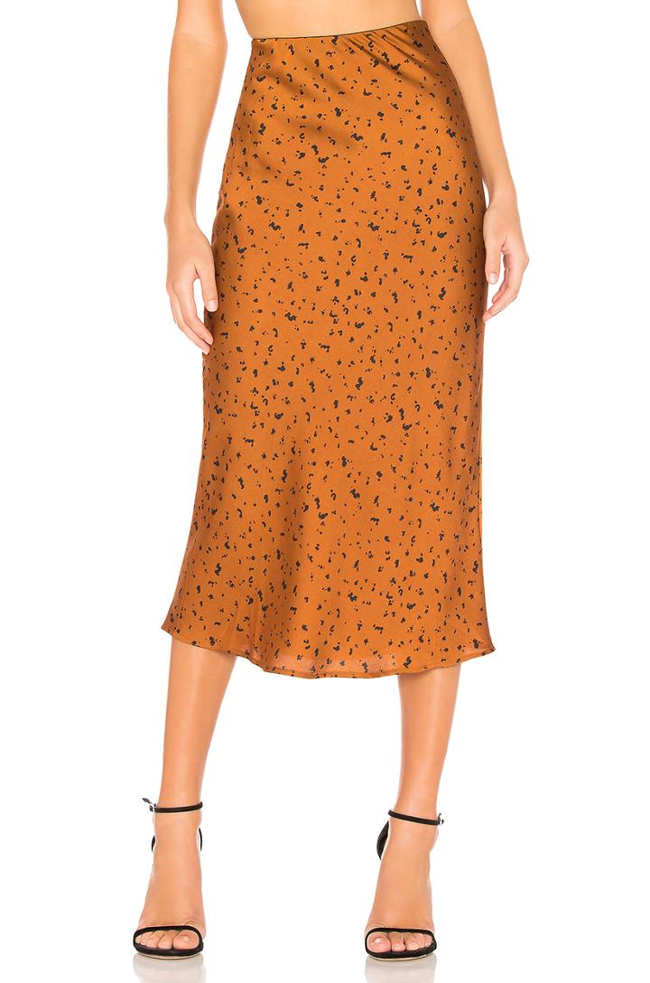 Animal Print Midi Skirt