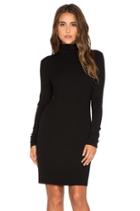 Rib Long Sleeve Turtleneck Mini Dress