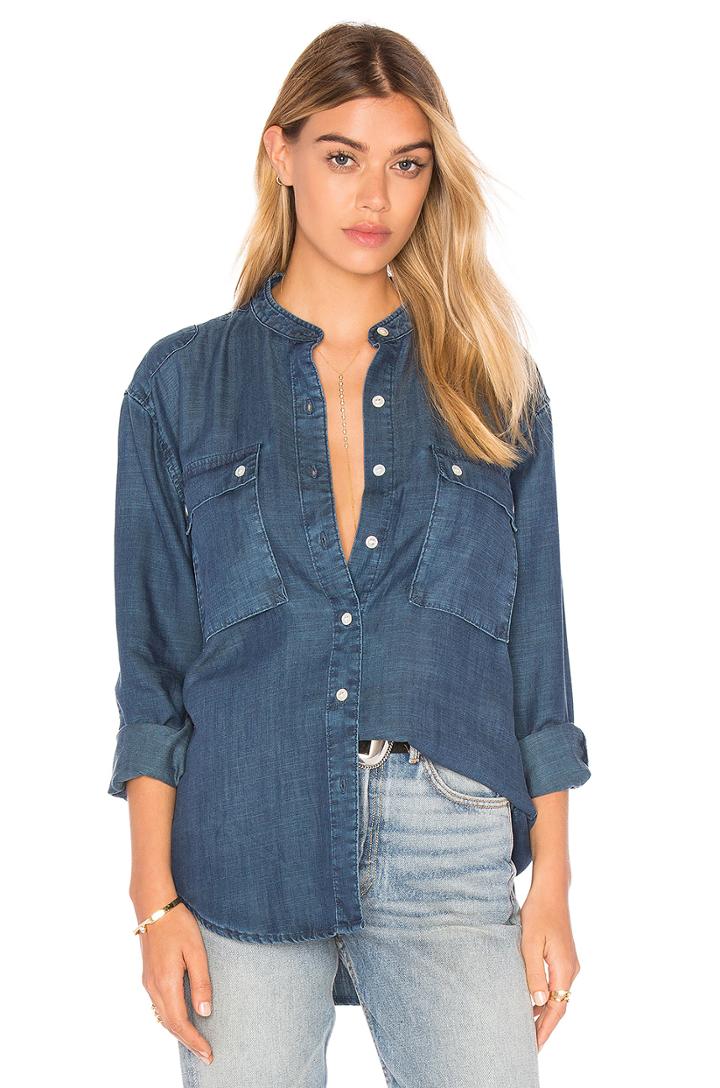Le Troop Denim Button Up