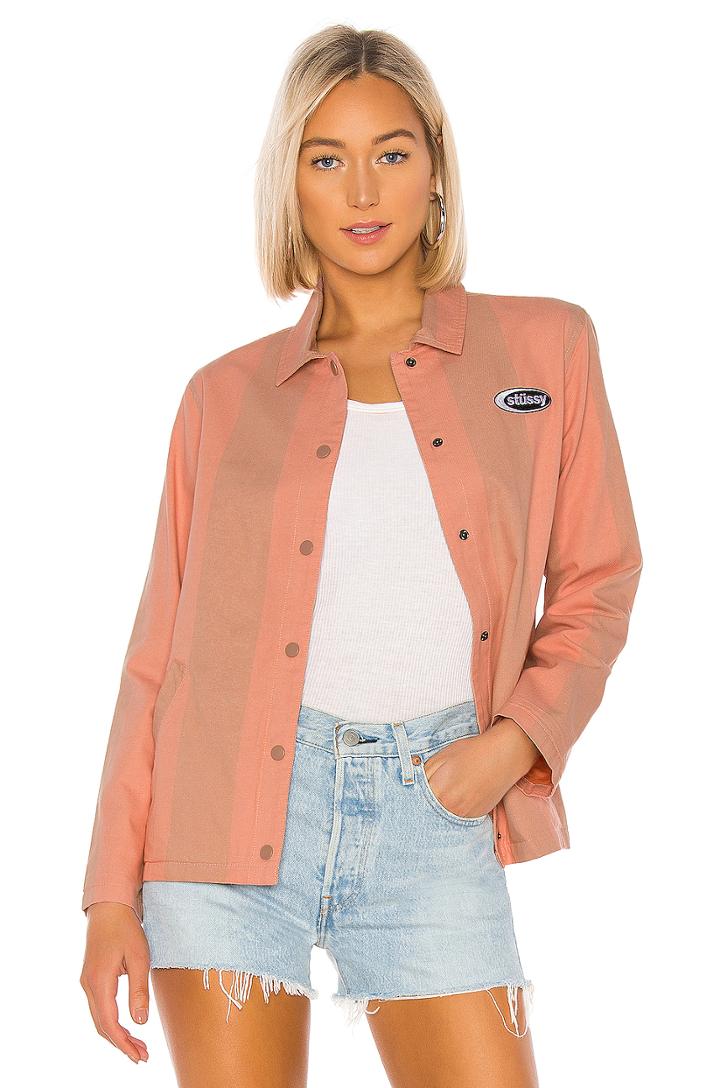 Etta Striped Coach Jacket