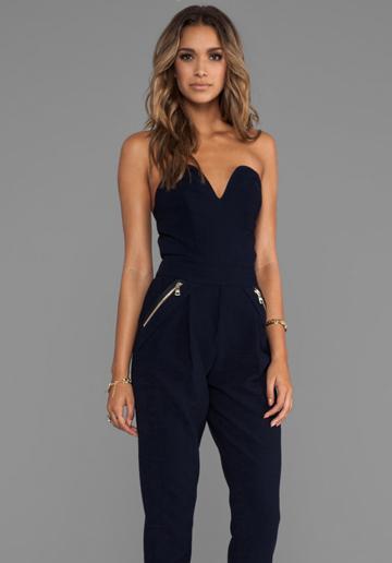 Three Floor Sky High Jumpsuit In Navy