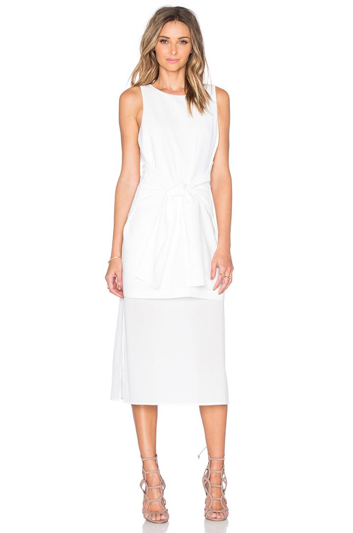 Tie Front Midi Dress