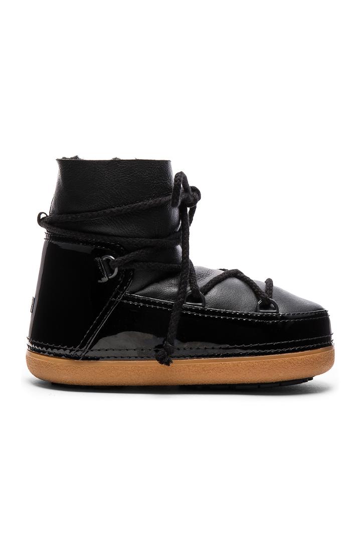Gloss Boot With Lamb Shearling
