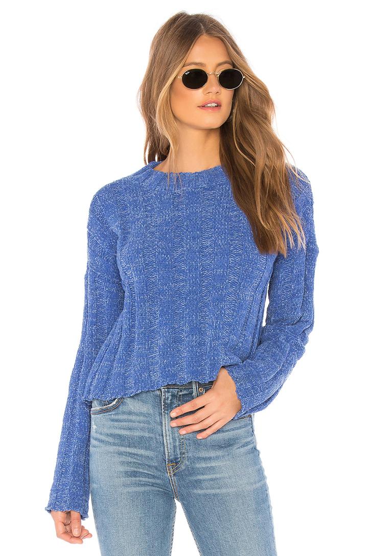 Chenille Rib Knit Sweater