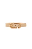 Icon Buckle Leather Bracelet
