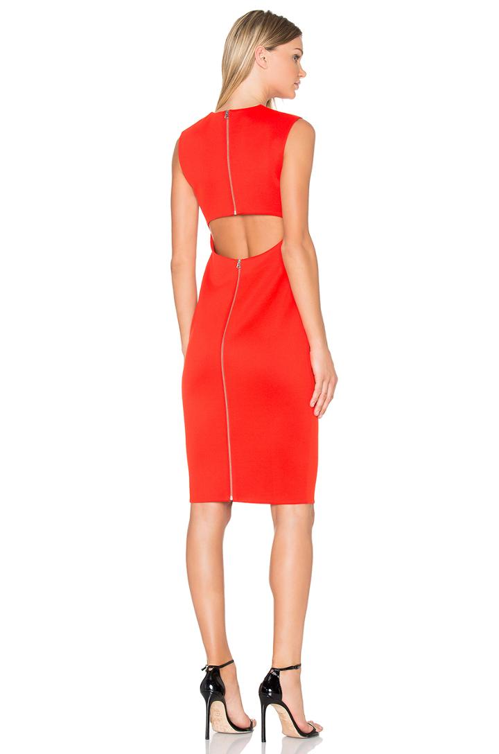 Cut Out Back Midi Dress