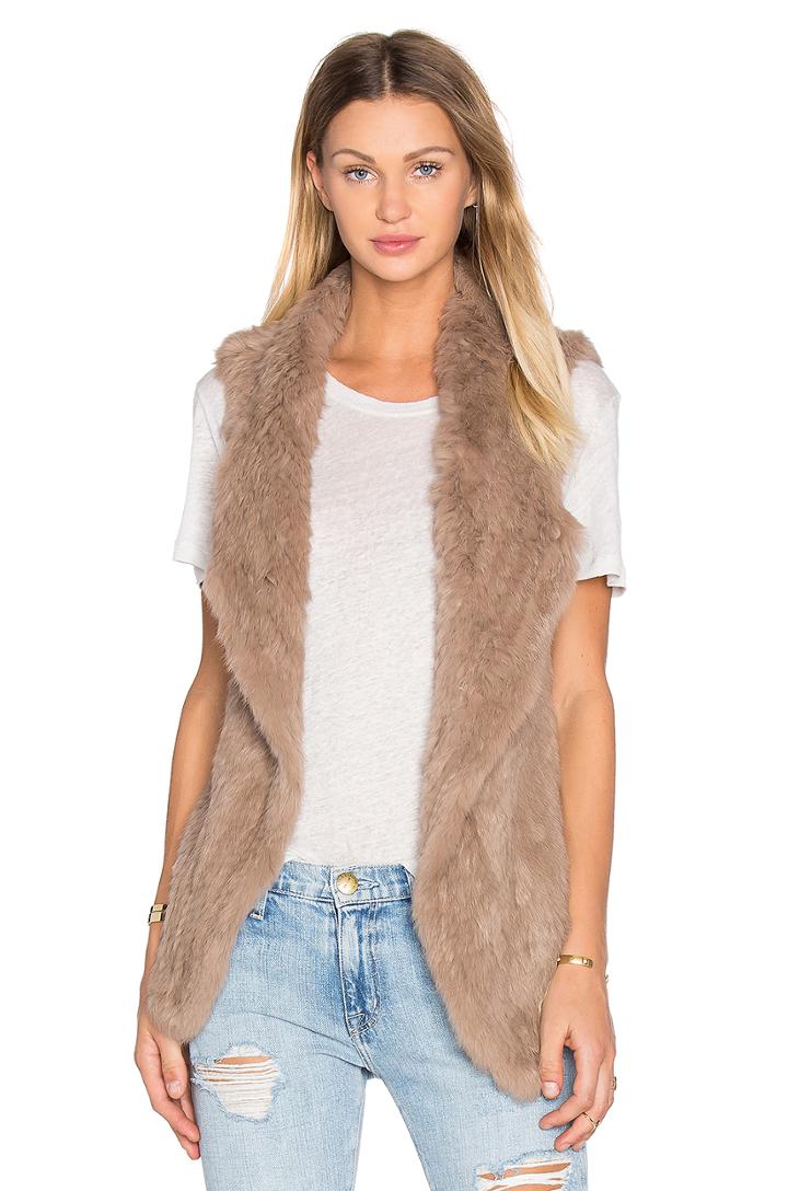 Michi Rabbit Fur Vest