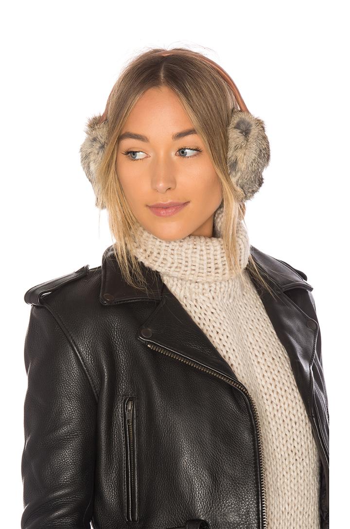 Leather And Rabbit Earmuff