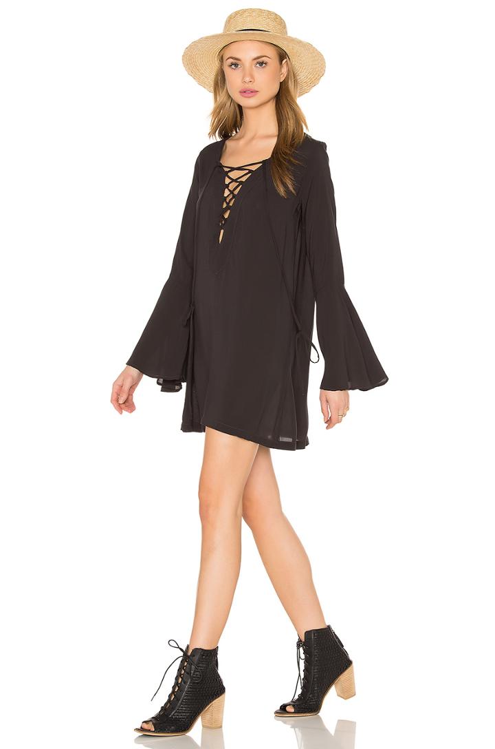 Lace Up Tunic Dress