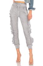 Solid Ruffle Sweatpant
