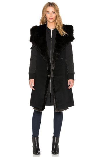 Faux Fur Collar 2-in-1 Memory Jacket