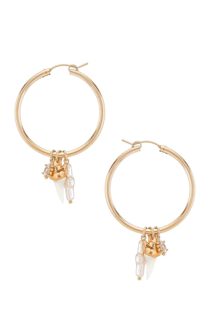 Martello Shark Hoop Earrings