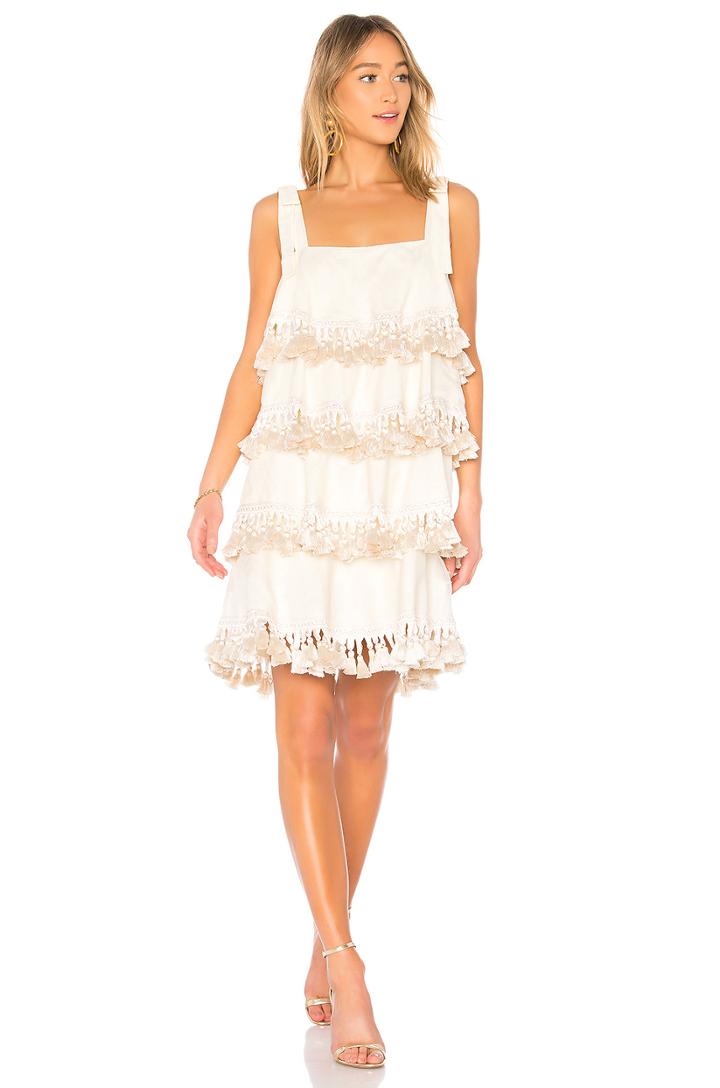 Palma 4 Tiered Tassel Dress