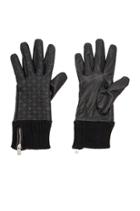 Leather Rib Cuff Gloves