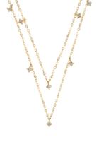Double Shimmering Star Necklace
