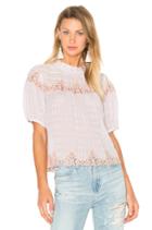 Short Sleeve Clip Mix Top