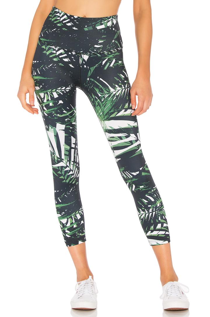 Lux Print High Waisted Midi Legging