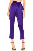 X Revolve Tie Waist Pleat Pant
