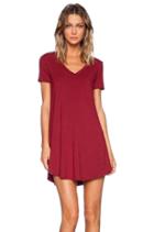 V Neck Pocket Tee Dress