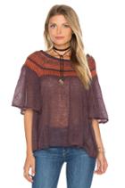 Lock Lomand Flutter Sleeve Top