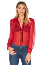 Le Peasant Polka Dot Top