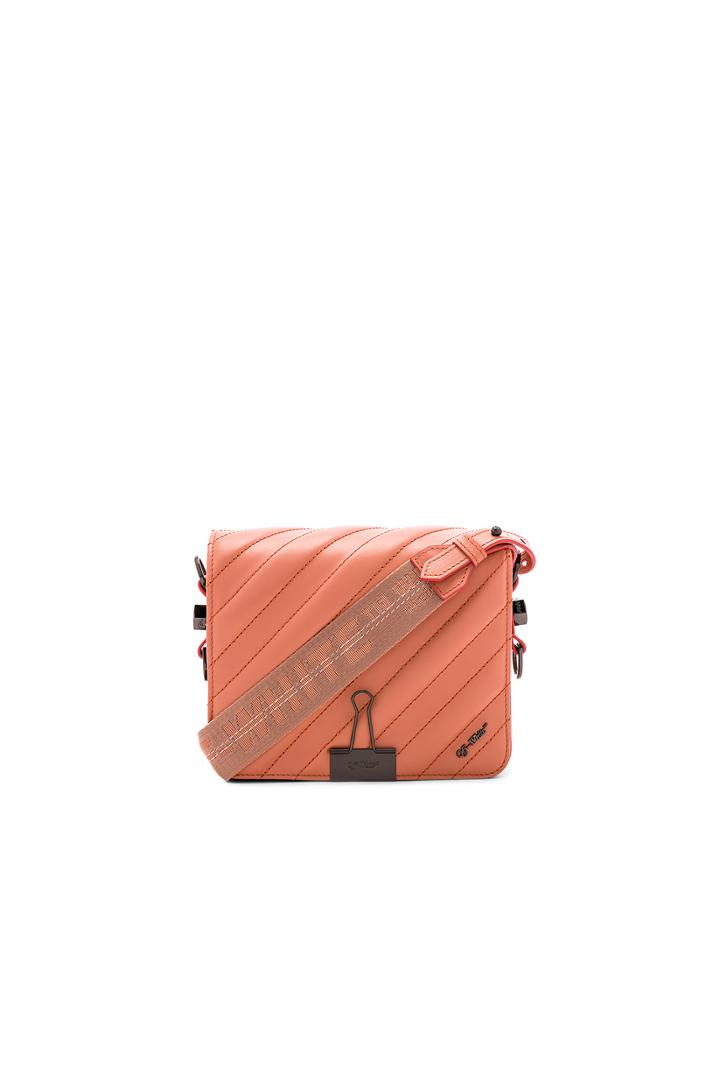 Diagonal Quilted Flap Bag