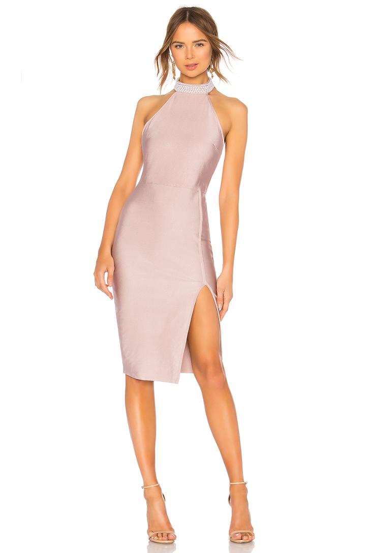 Kara Pearl Choker Bandage Dress