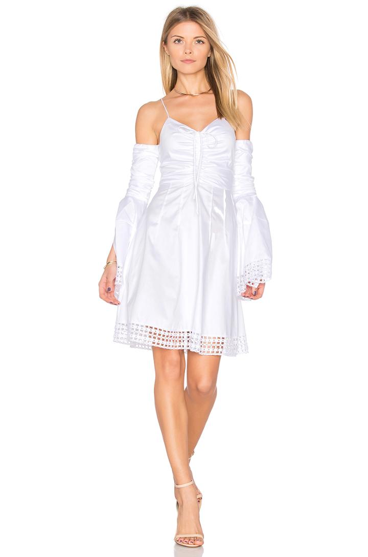 Gathered Bell Sleeve Dress