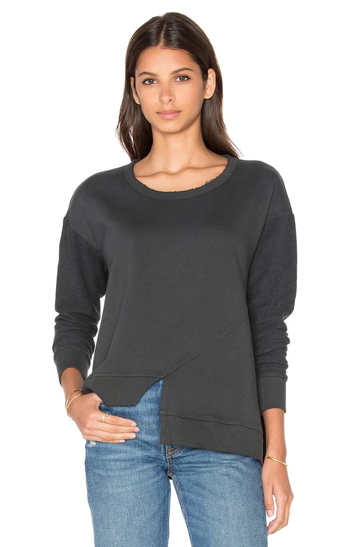 Slouchy Slanted Shifted Sweatshirt