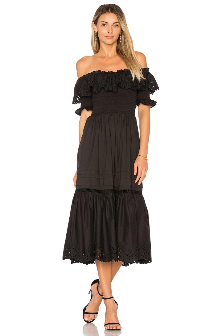 Off Shoulder Nouveau Eyelet Dress