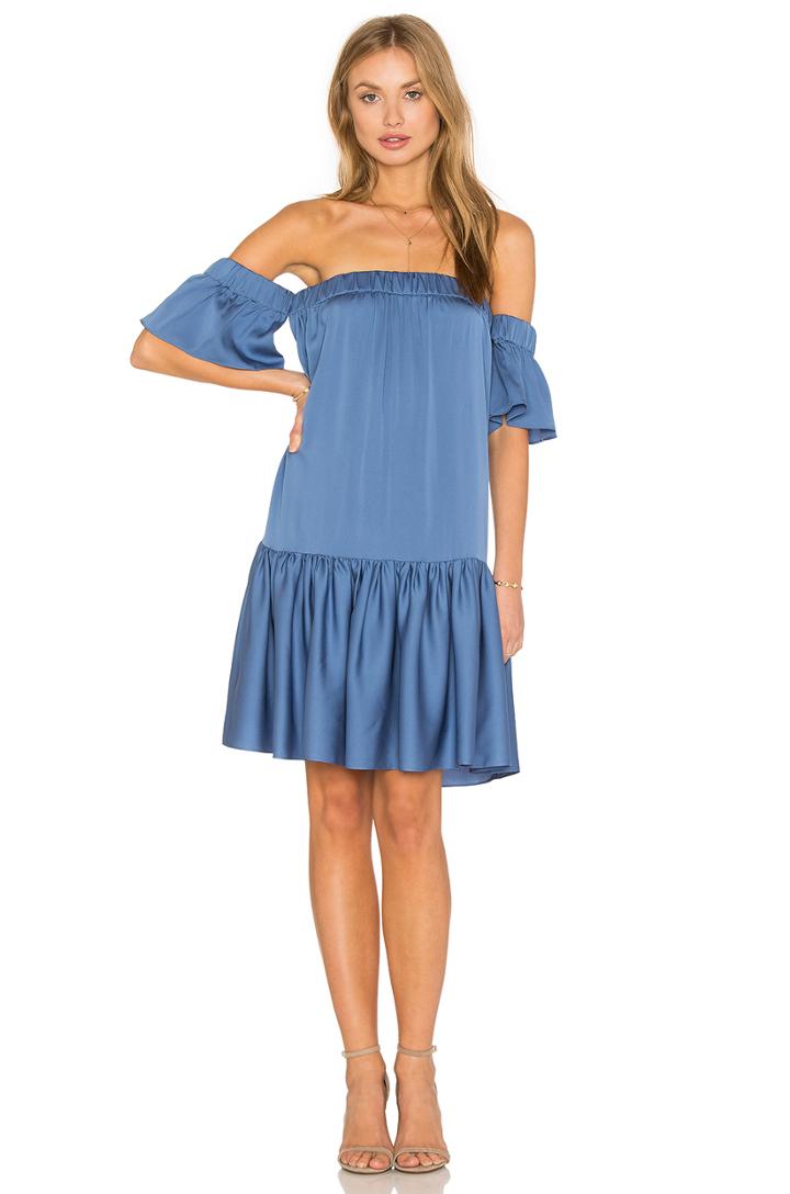 Off The Shoulder Flutter Dress