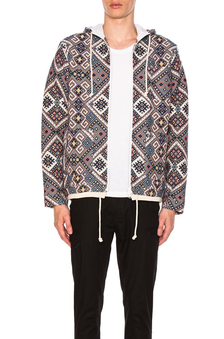 Double Hooded Zip Up Jacket