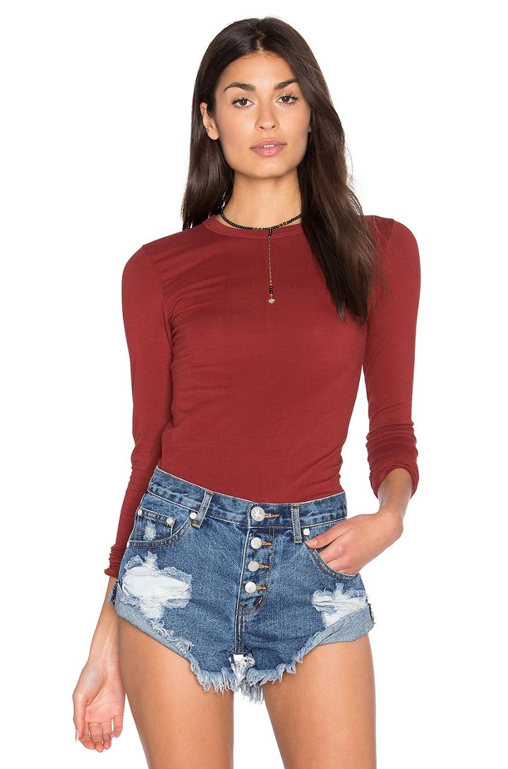 Bold Long Sleeve Crew Neck Top