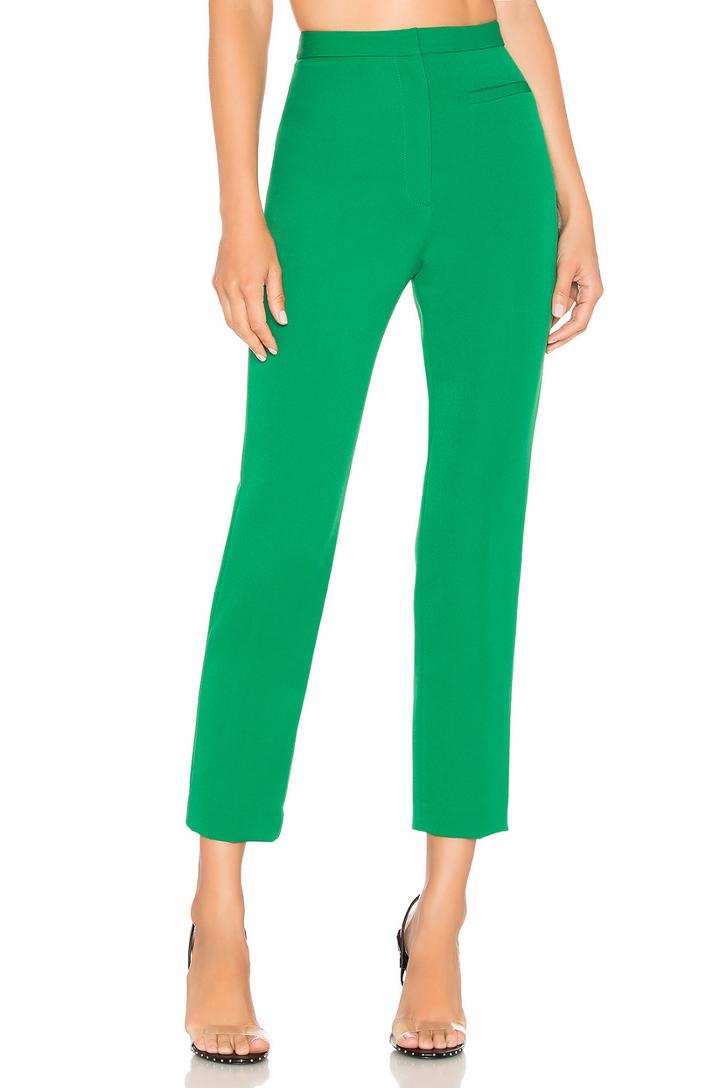 Stretch Crepe High Waist Skinny Pant