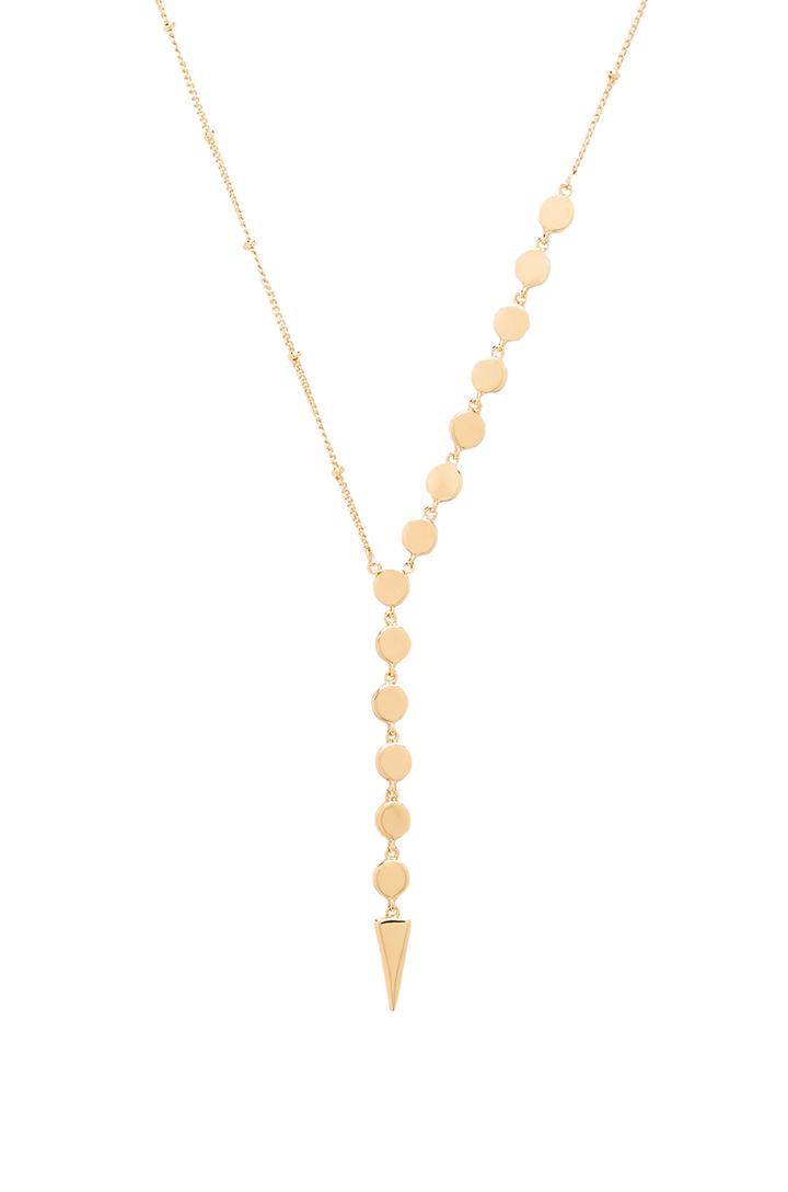 Lariat Disc Necklace