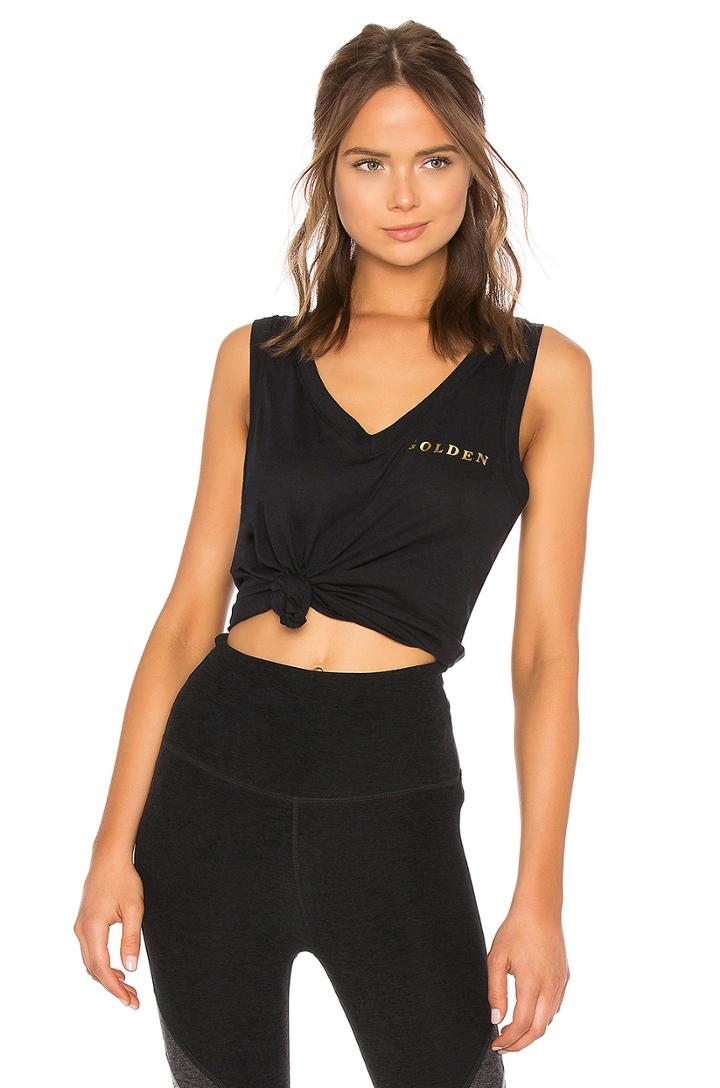 Golden V-neck Tank