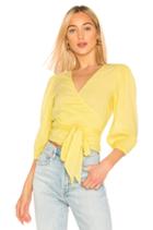 Puff Sleeve Wrap Top
