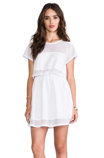 Camilla And Marc C&m Morning Dream Anglese Mesh Panel Dress In White